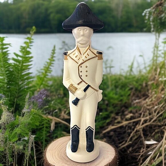 Old Spice Admiral Decanter Aftershave Empty Glass Napoleon French Officer Vtg. - Picture 8 of 13